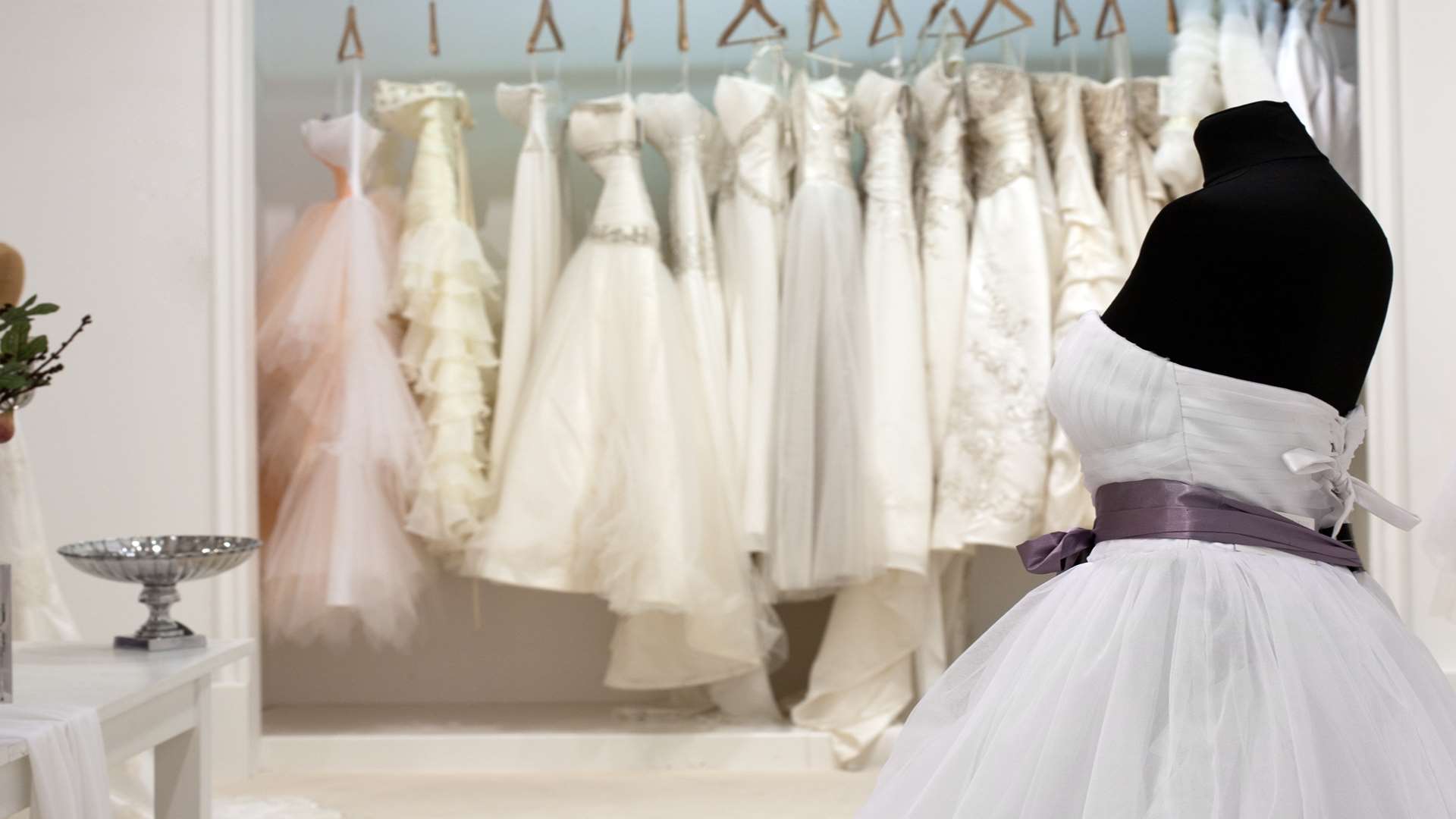 Wedding dresses come in a number of shades of white and ivory.
